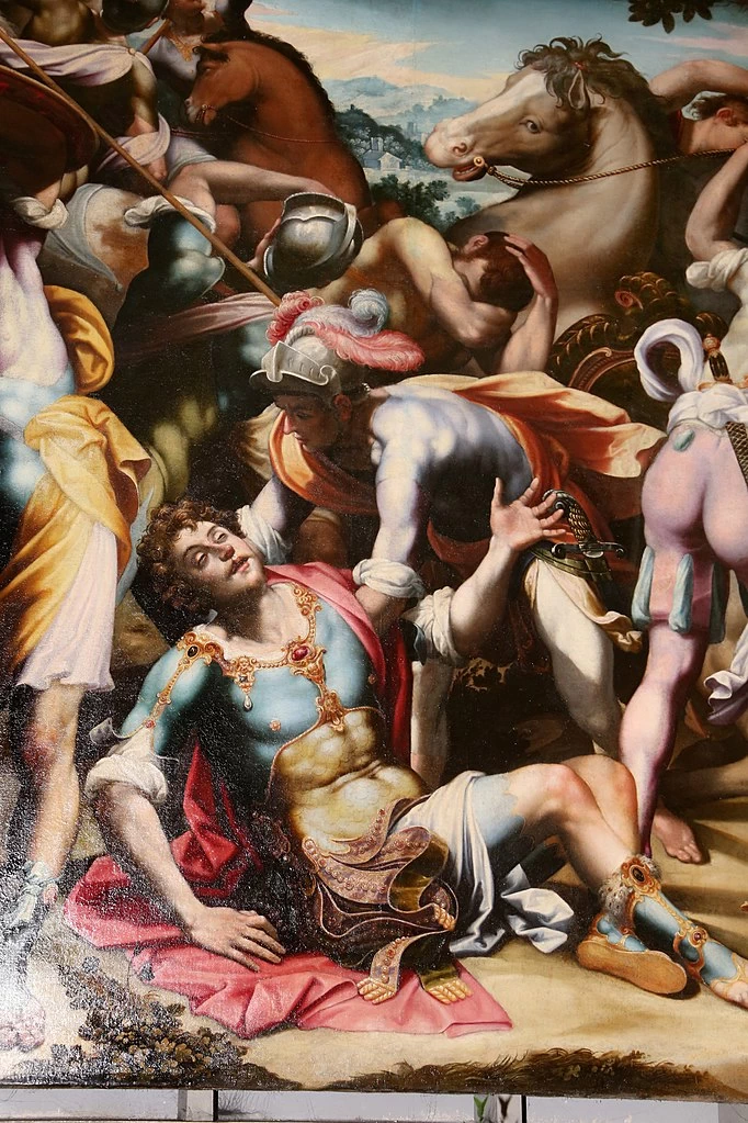Aurelio Lomi - Conversione di San Paolo, Santi Stefano e Niccolao (Pescia), dettaglio 2